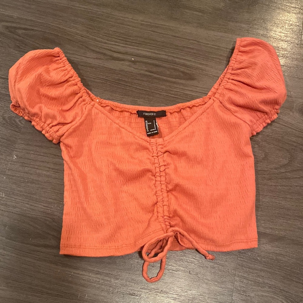 Brand New Forever 21 Drawstring Crop Top